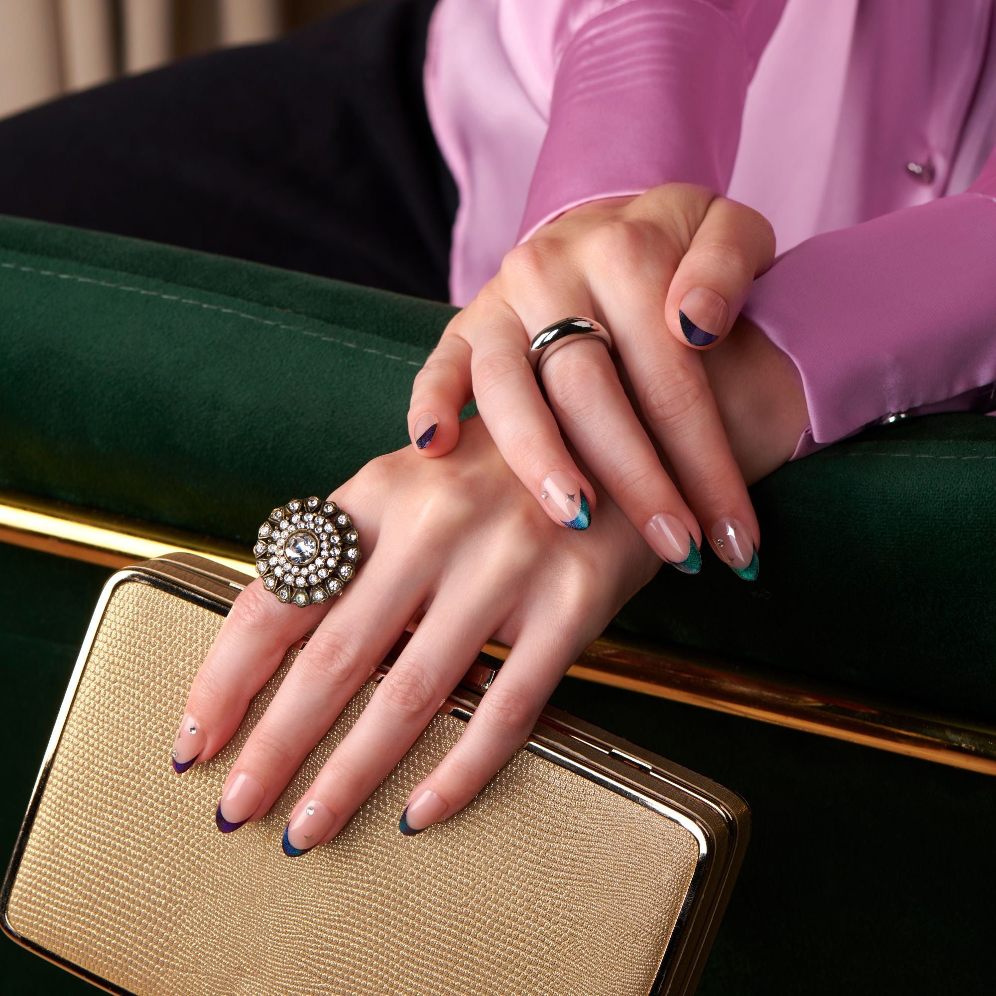 Sorcery - Medium Almond Nail On Press On Manicure