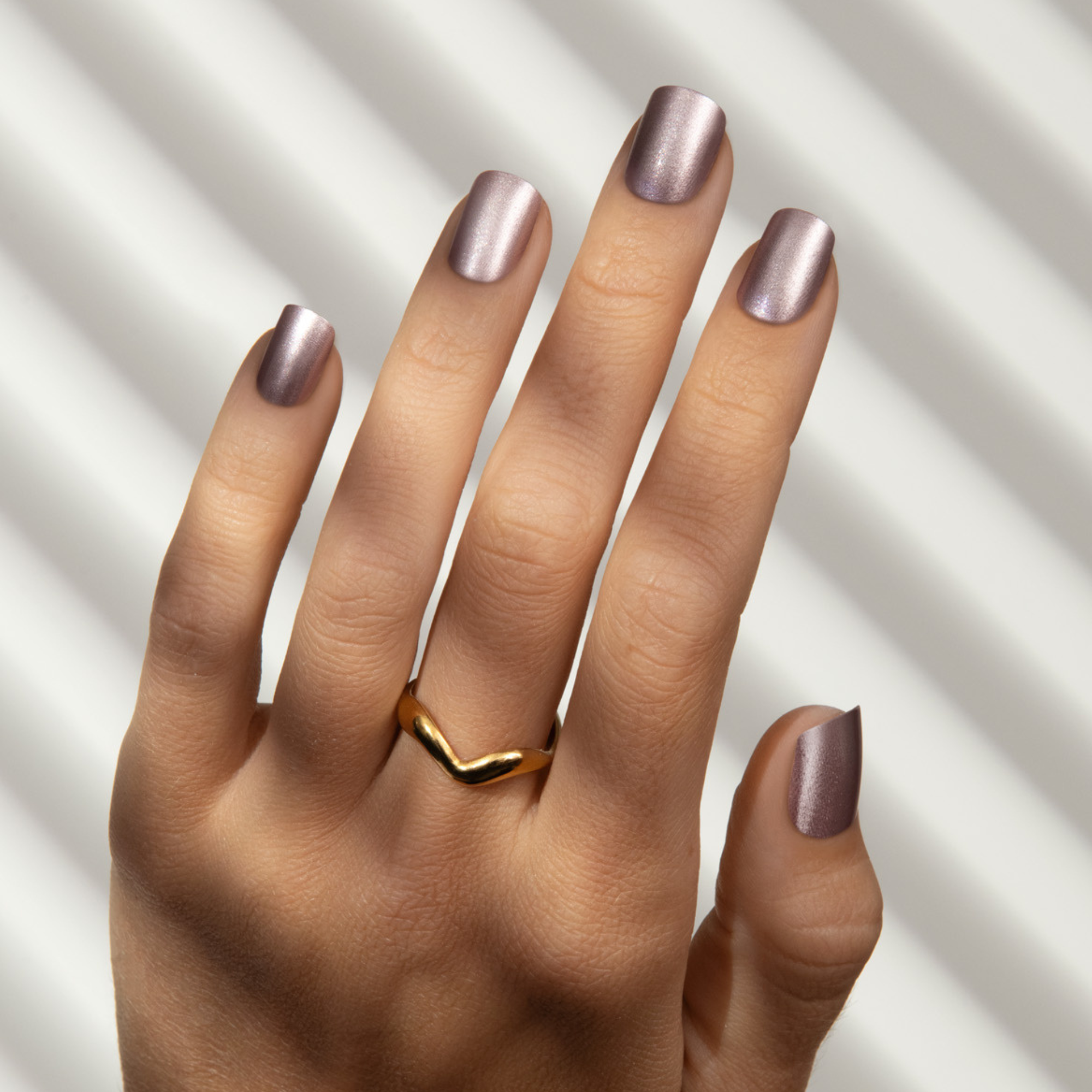 Sunshiny Pink - Short Squoval Nail On Press On Manicure with Charity Donation