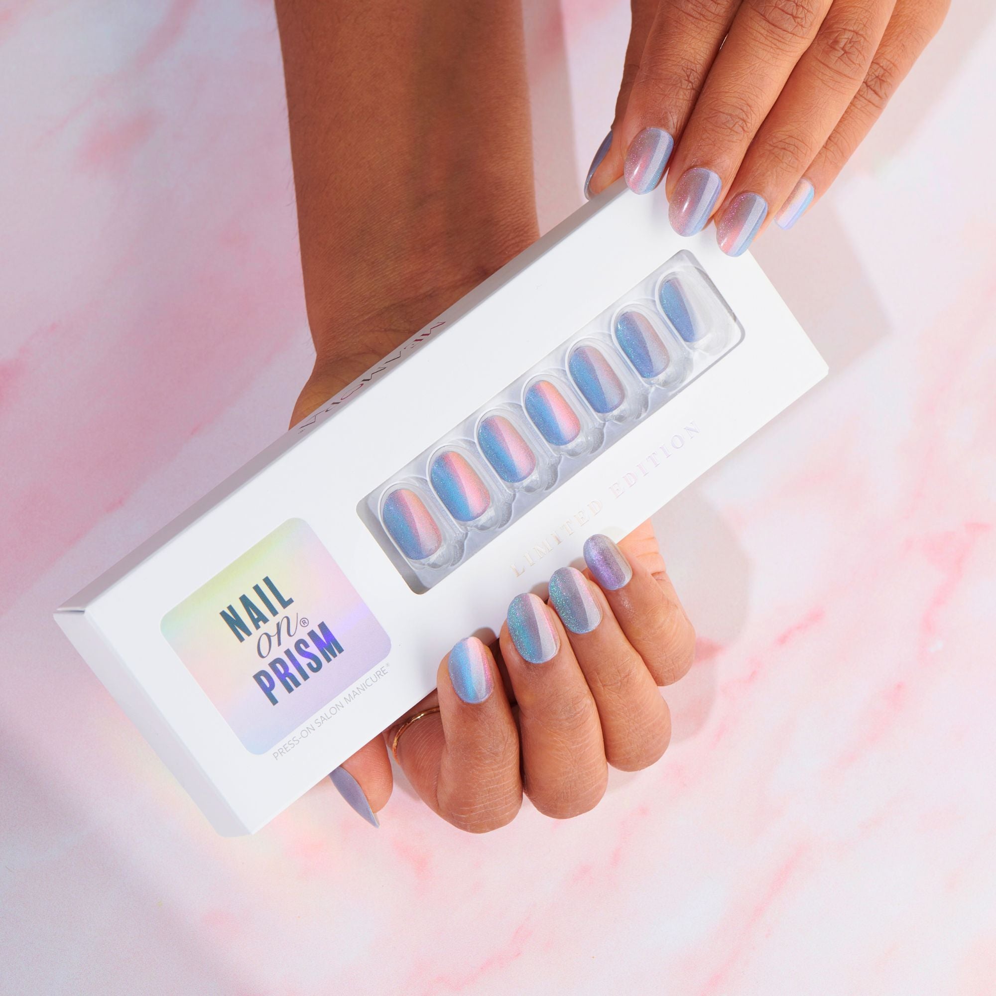 Poised - Short Oval Prism Nail On Press On Manicure