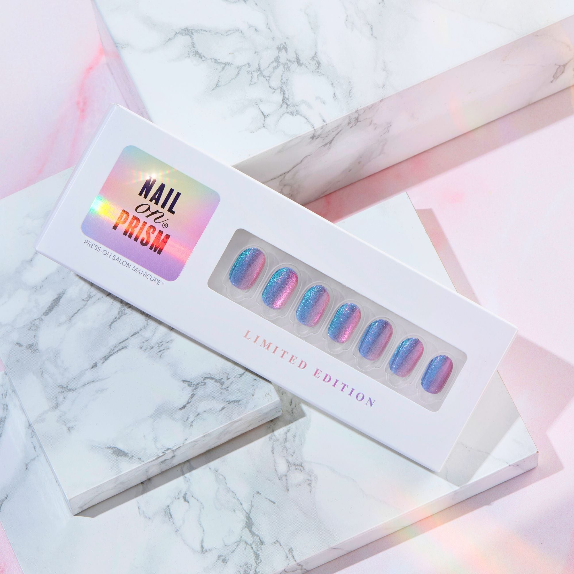 Poised - Short Oval Prism Nail On Press On Manicure