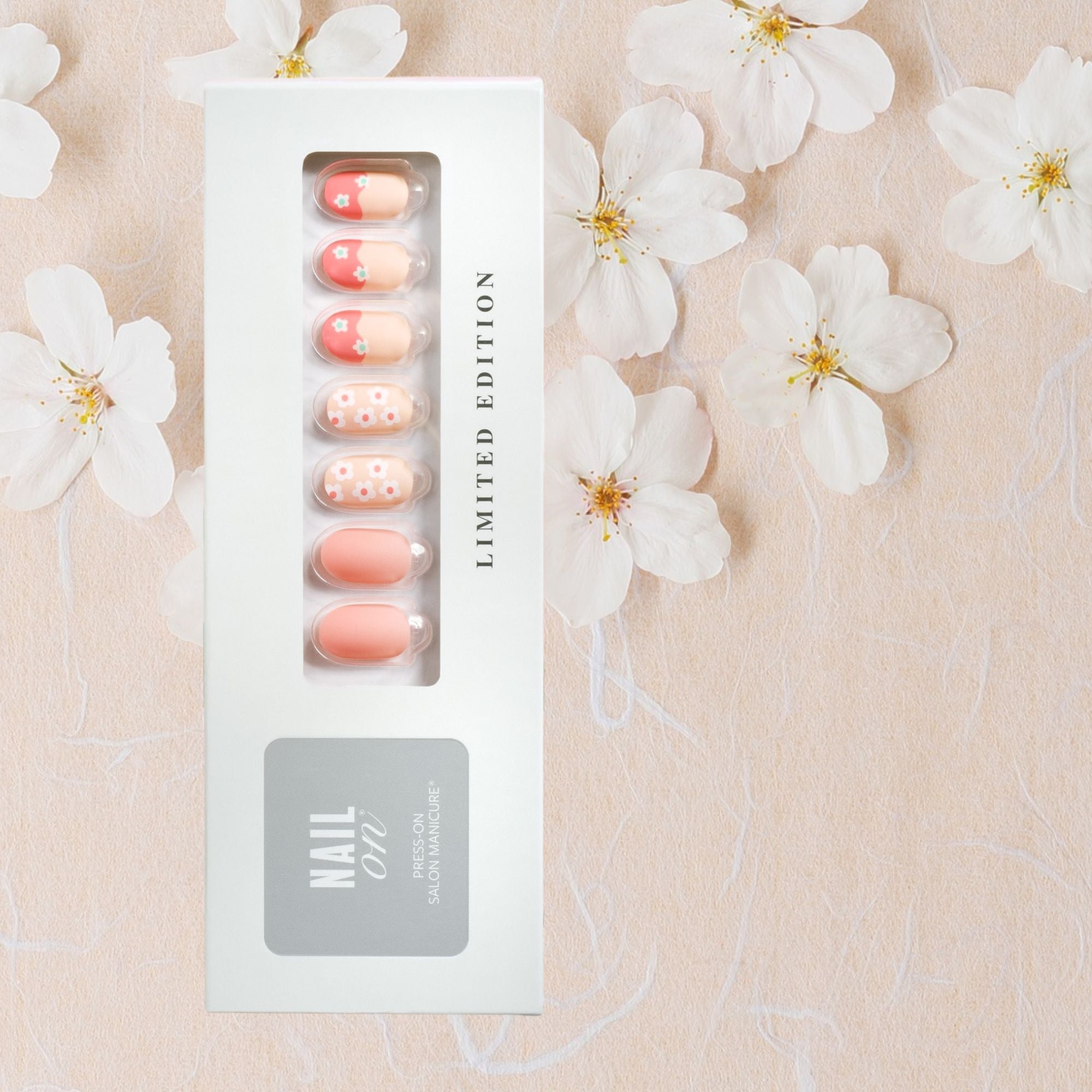 Spring Blossom - Short Oval Press on Manicure