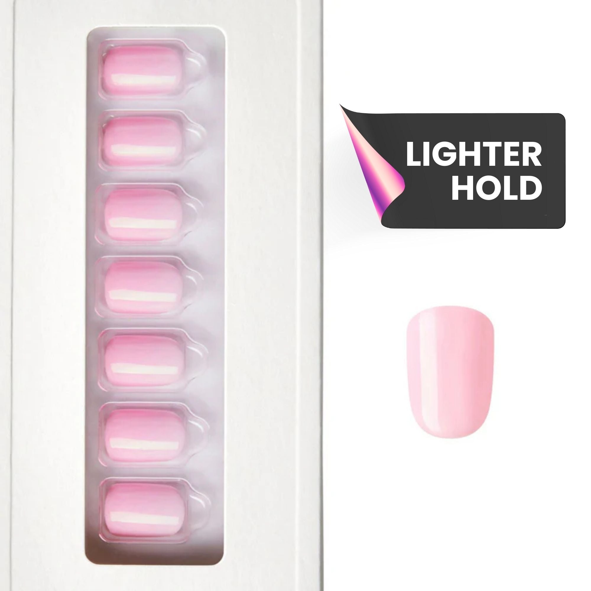 Candy Pink - Squoval Weekender Press On Manicure