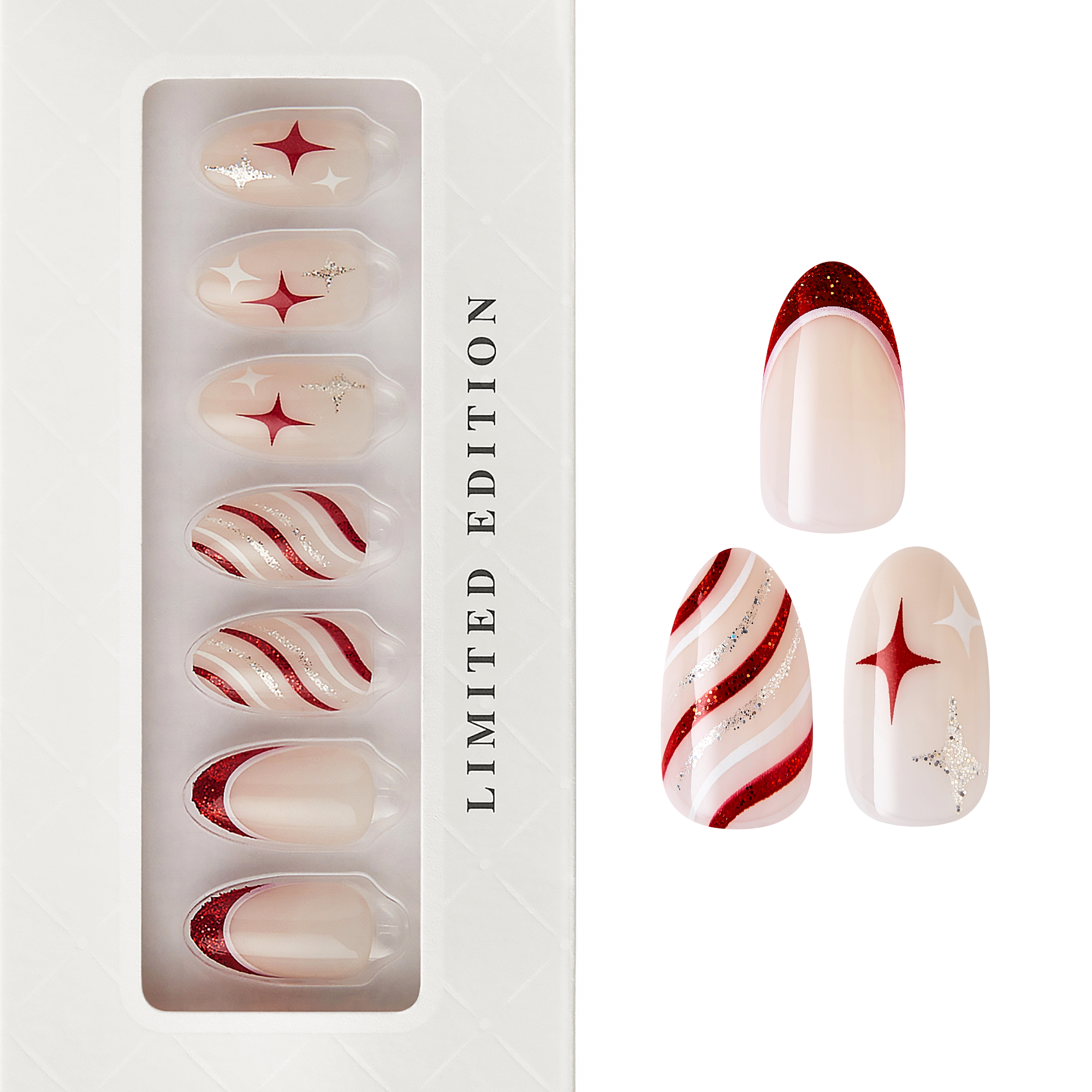 Candy Twinkle - Almond Nail On Press On Manicure