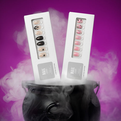 Hey Boo - Short Squoval Nail On Press On Manicure