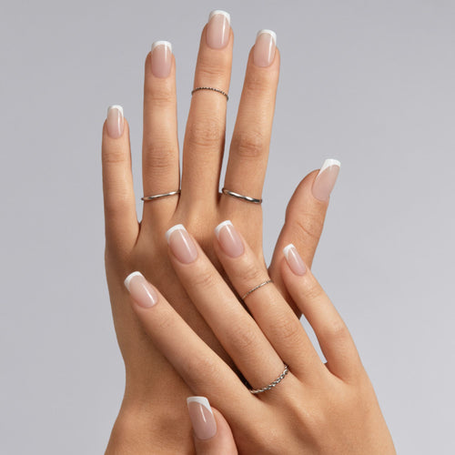 French Kiss - Medium Squoval Nail On Press On Manicure