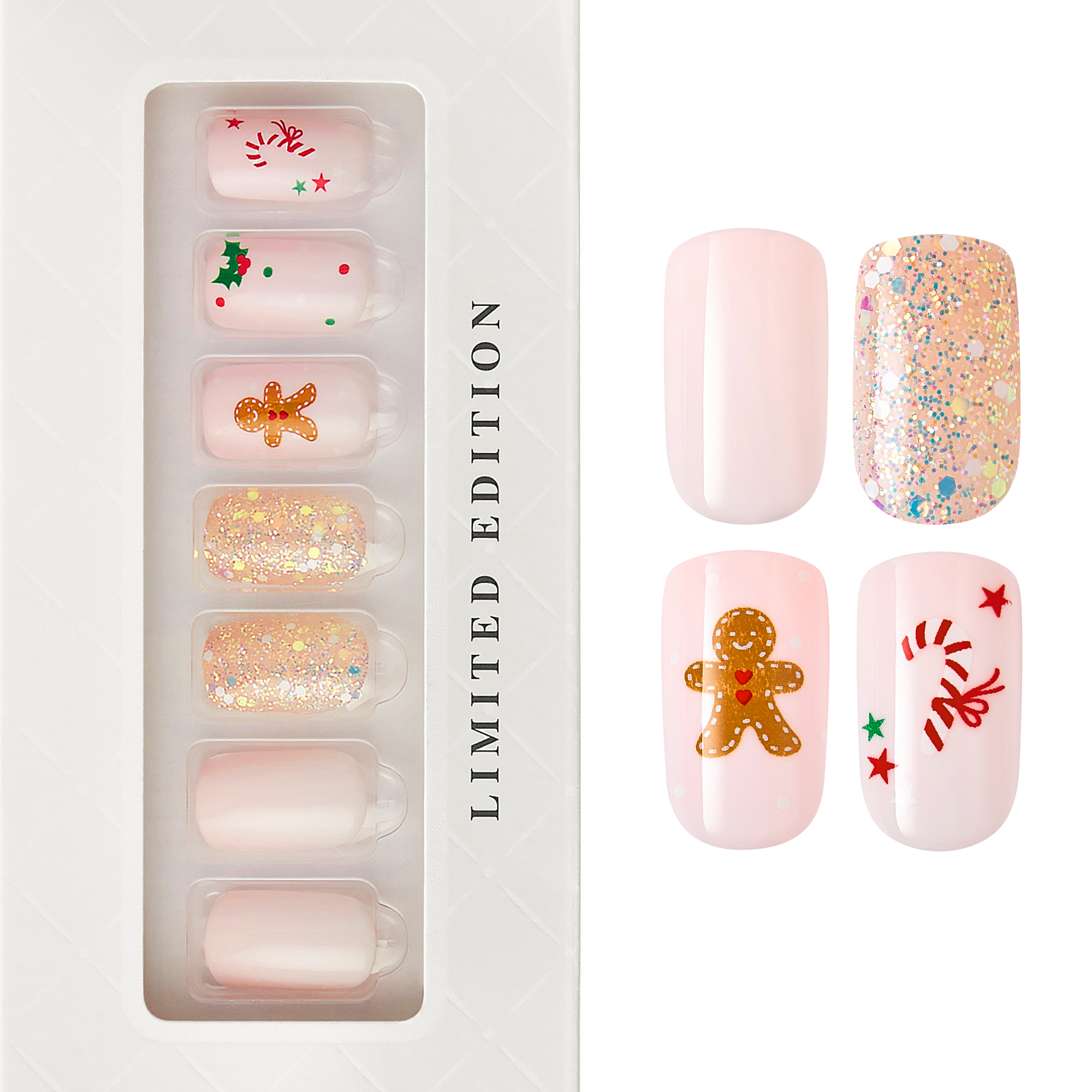 Ginger Joy - Medium Squoval Nail On Press On Manicure