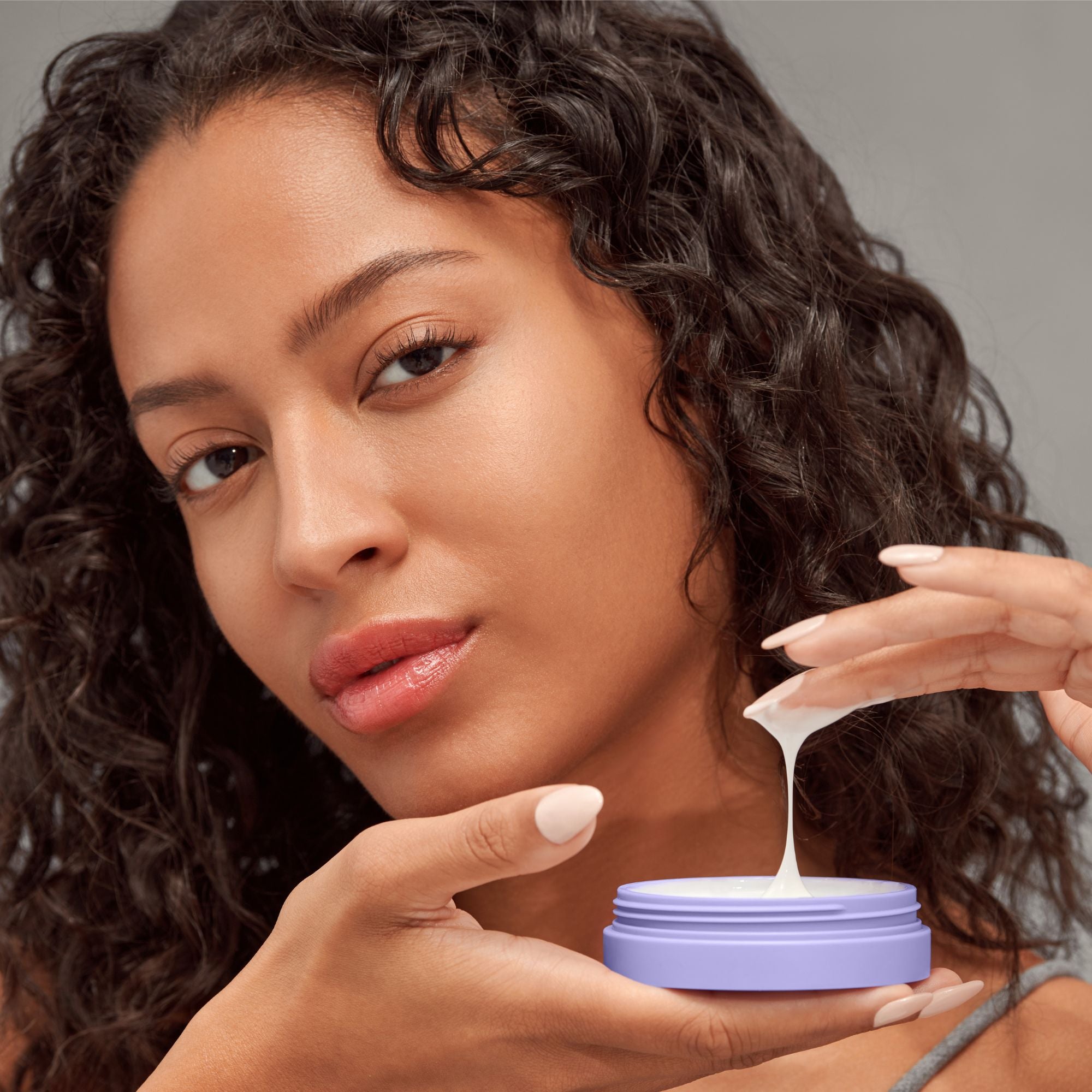 Lilac Bag with Kkeun Cream and Nail On Hypnotic. Free when you spend £55 or more online. Exclusions apply.