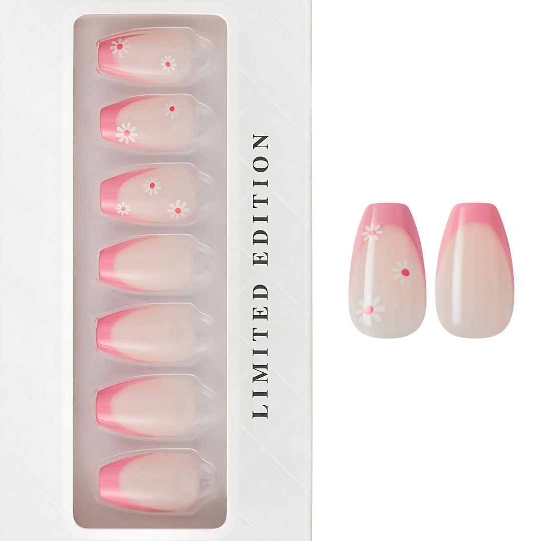 Marguerite - Coffin Press on Manicure