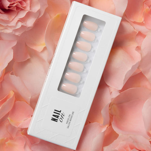 Flower Pink - Coffin Weekender Press On Manicure