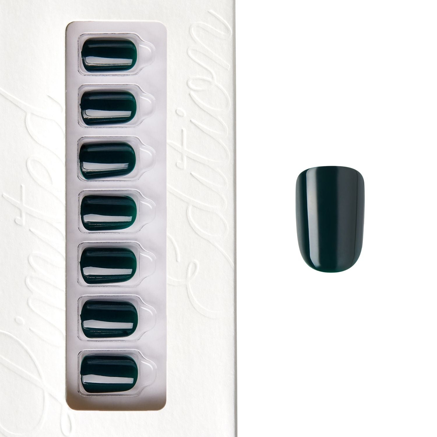 Forest Green - Squoval Weekender Press on Manicure