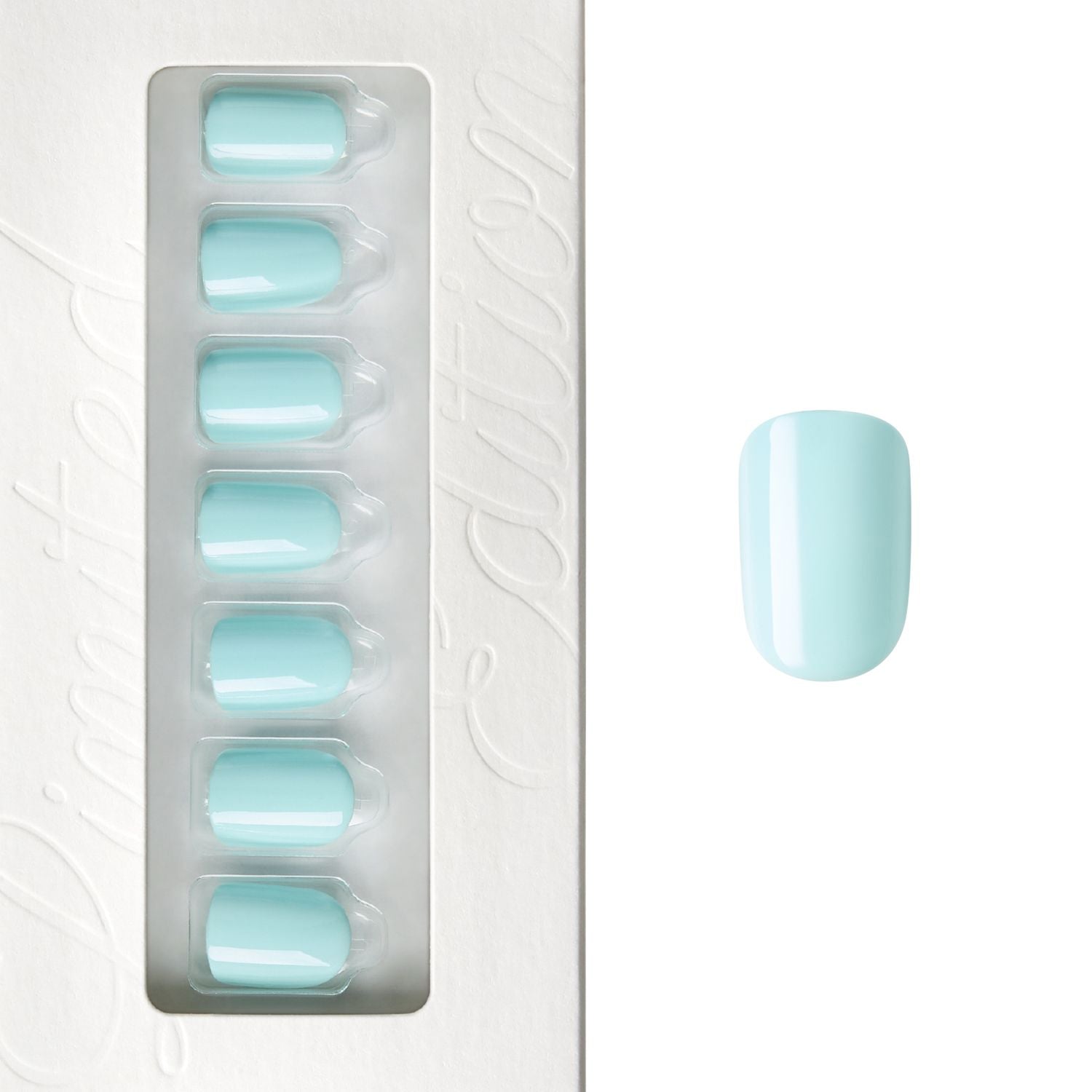Spring Blue - Squoval Weekender Press On Manicure