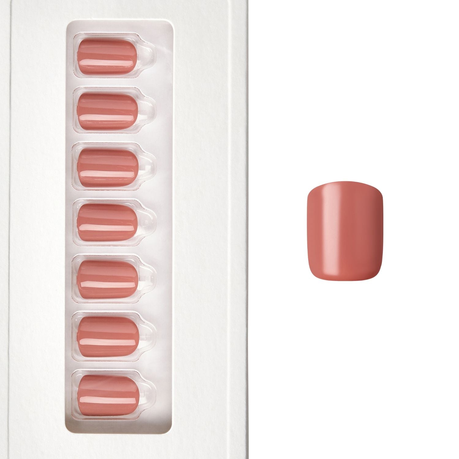 Rosy Neutral - Squoval Weekender Press On Manicure