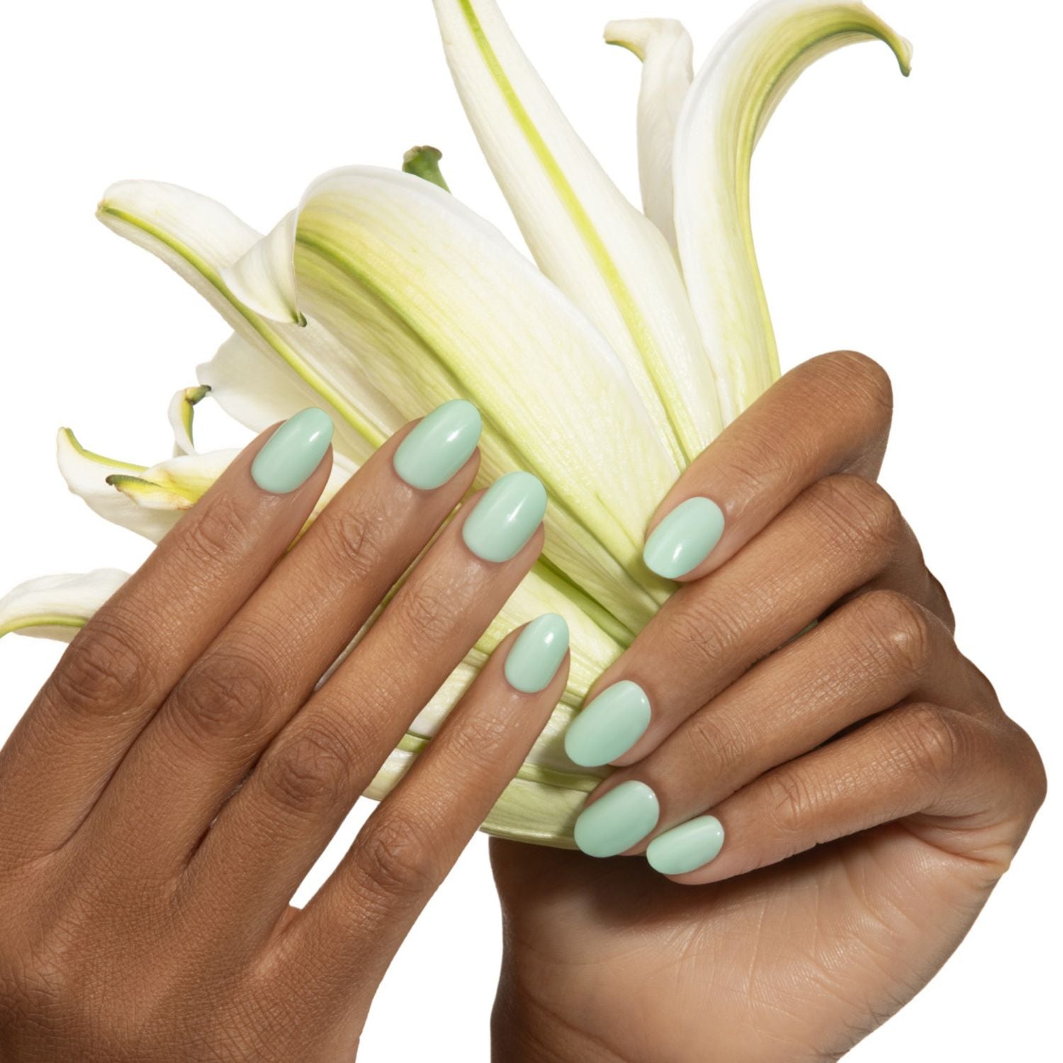 Sage Mint - Short Oval Nail On Press On Manicure