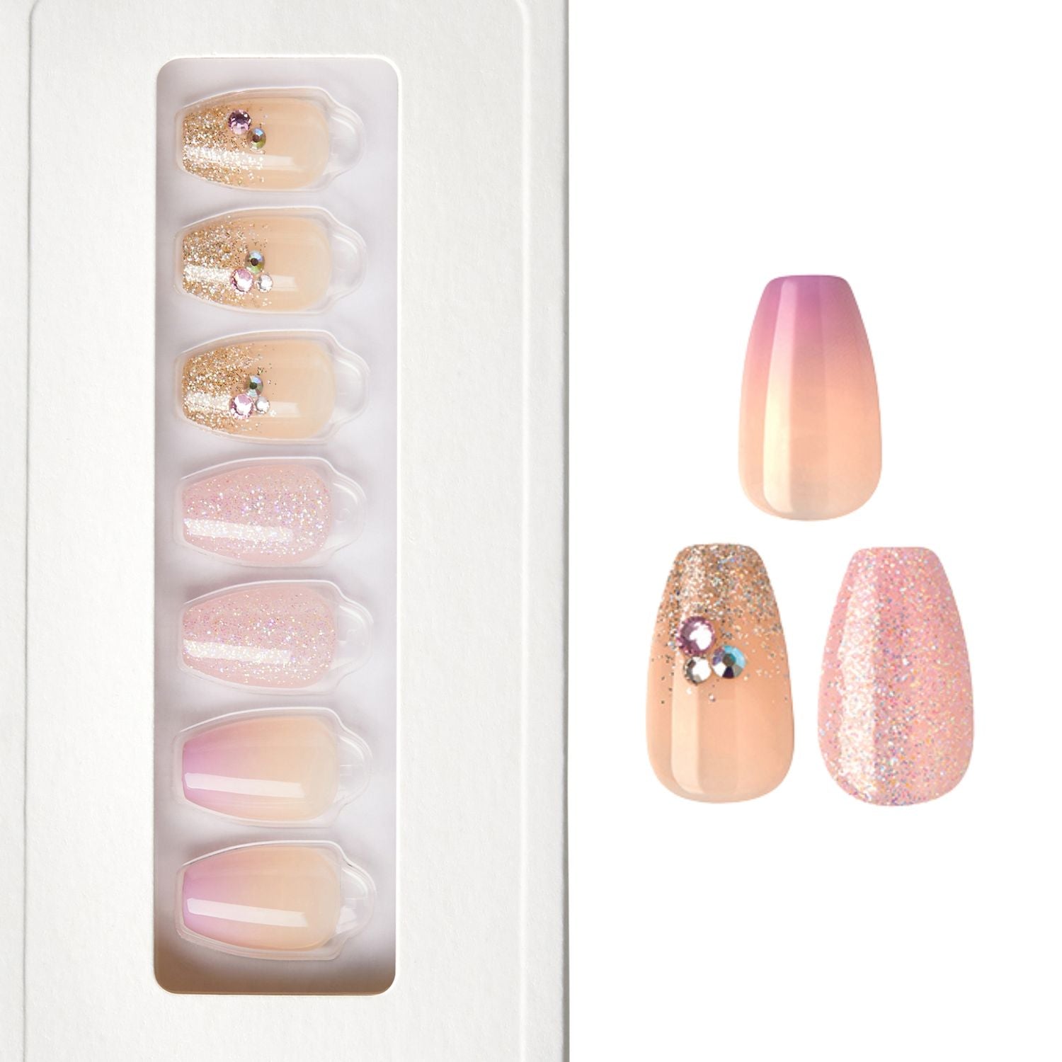 Sweet Baby - Coffin Weekender Press On Manicure