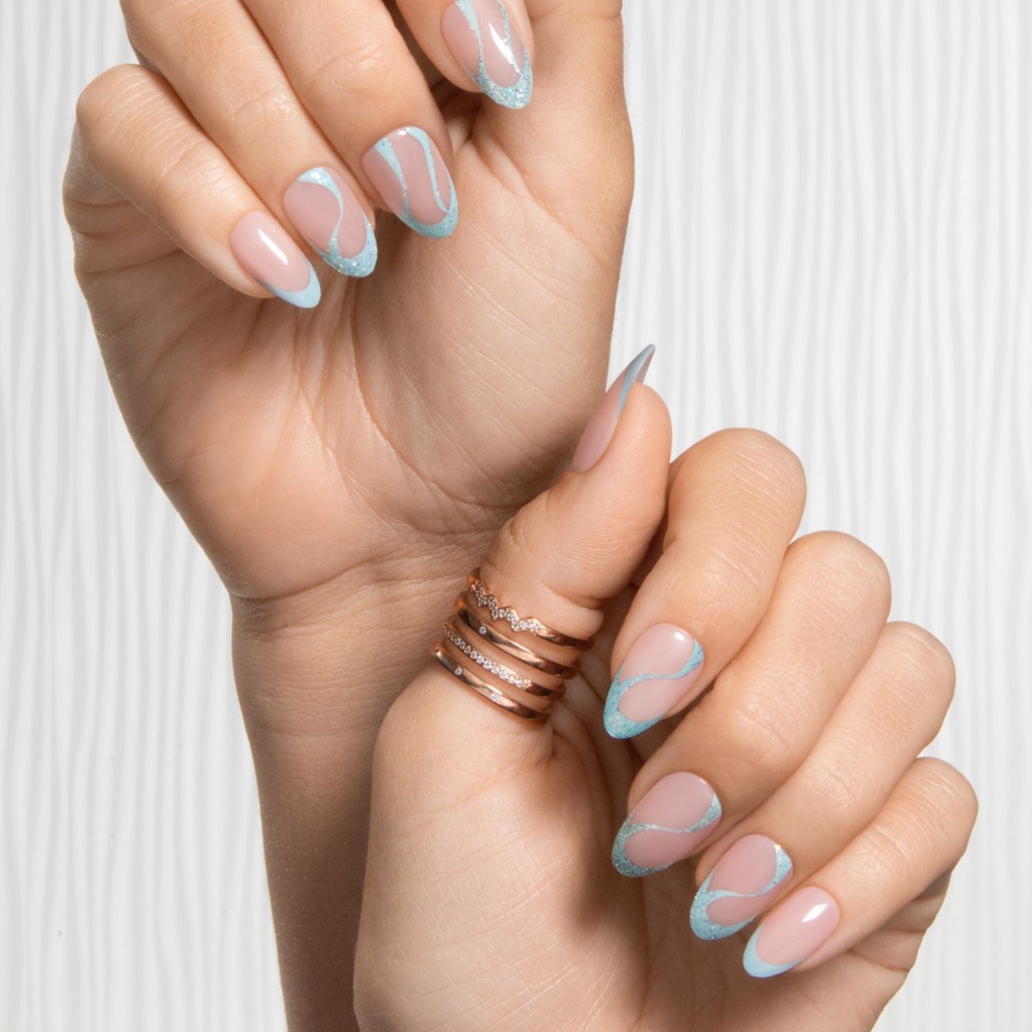 Summer Affair - Medium Almond Nail On Press On Manicure