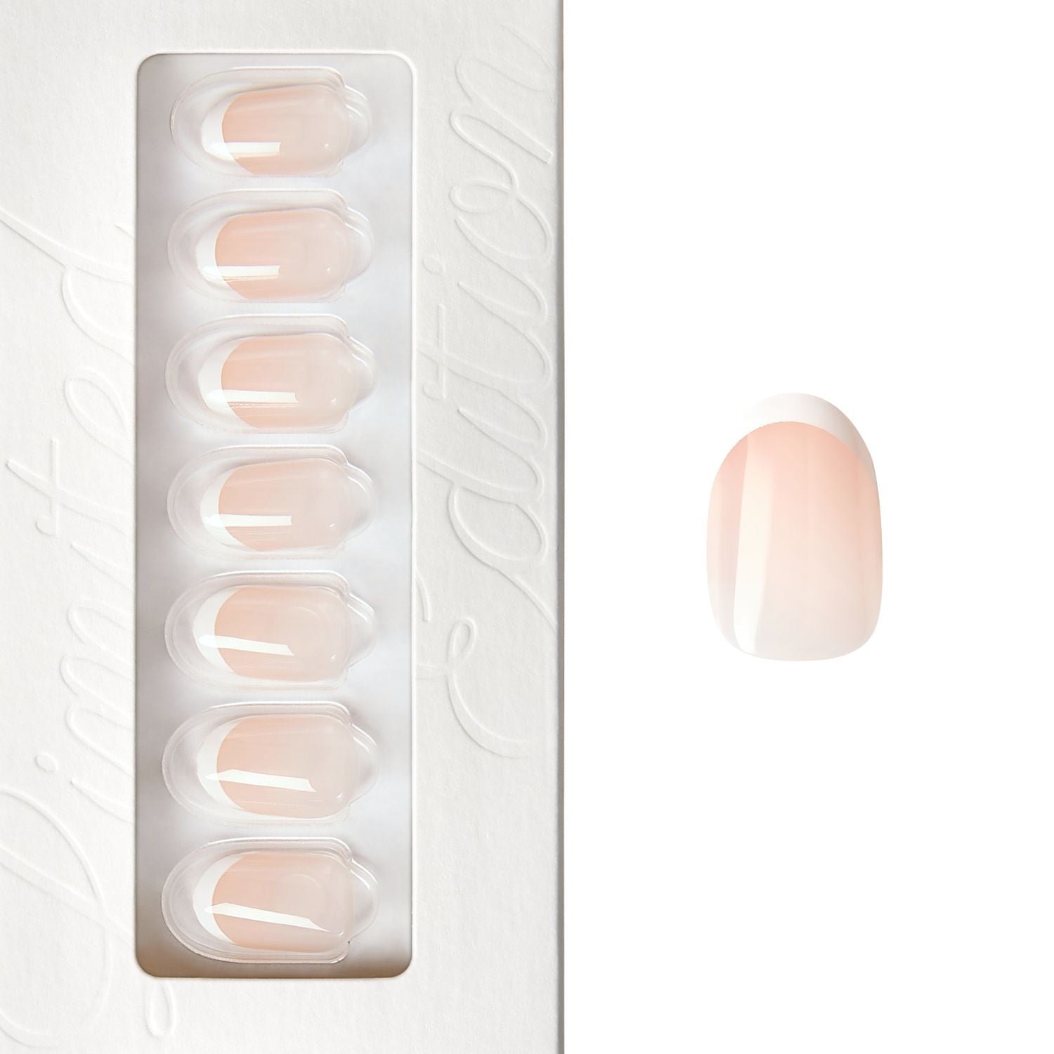 First Class - Short Oval Nail On Press On Manicure