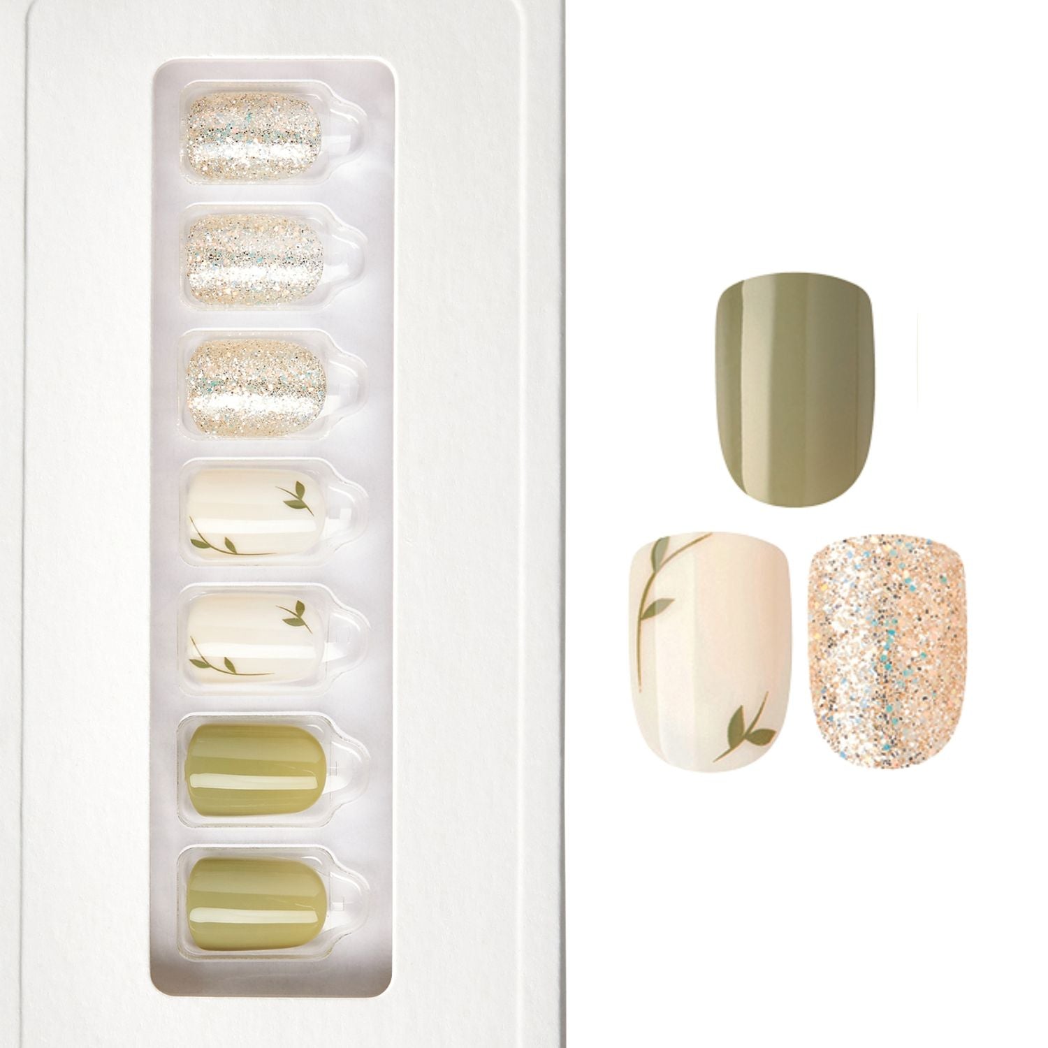 Secret Garden - Squoval Weekender Press On Manicure