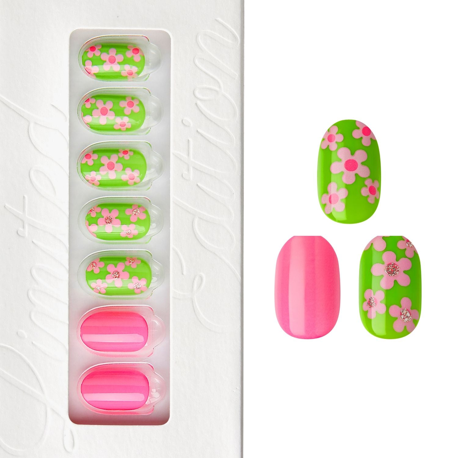 You Made My Daisy - Short Oval Nail On Press On Manicure