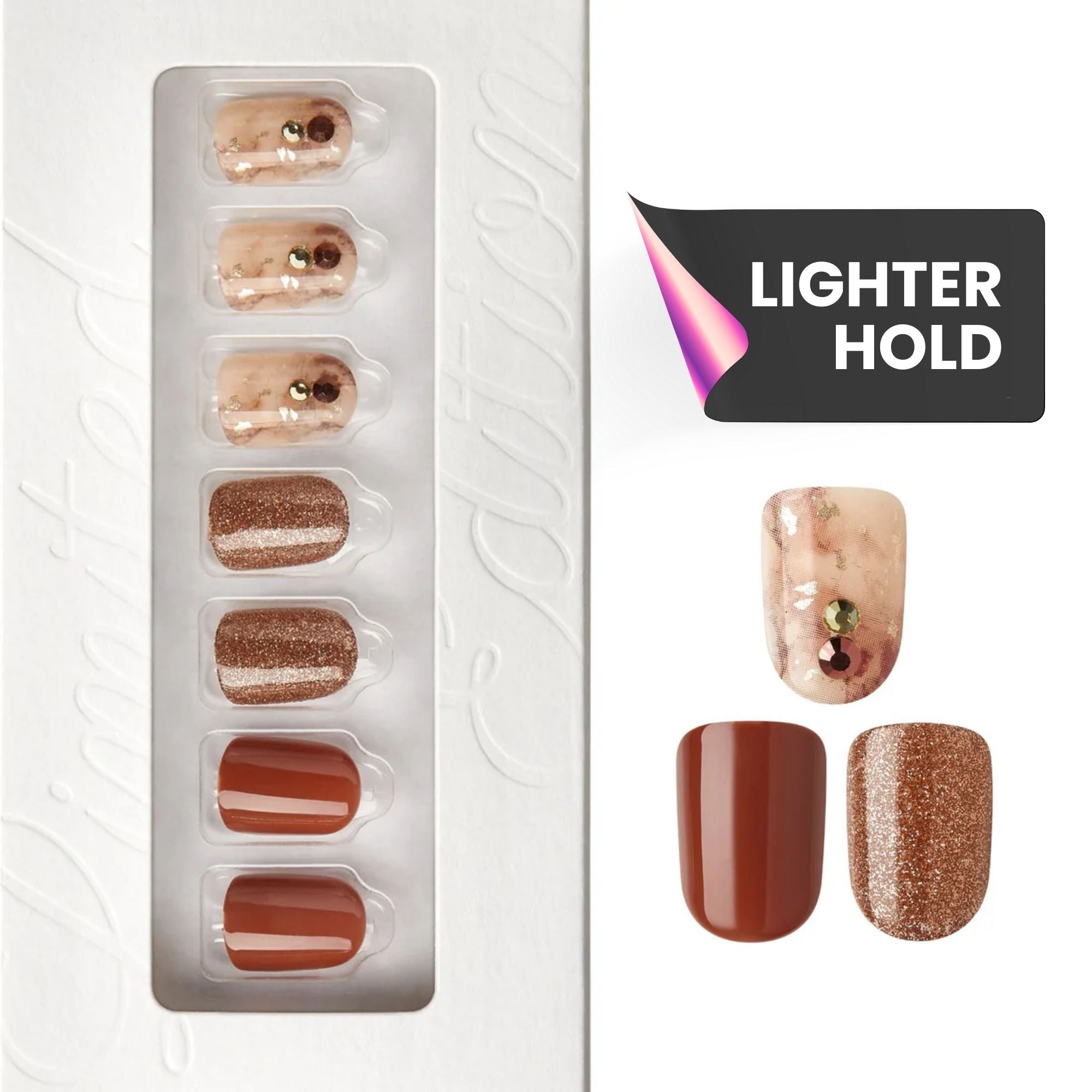 Savannah - Squoval Weekender Press On Manicure