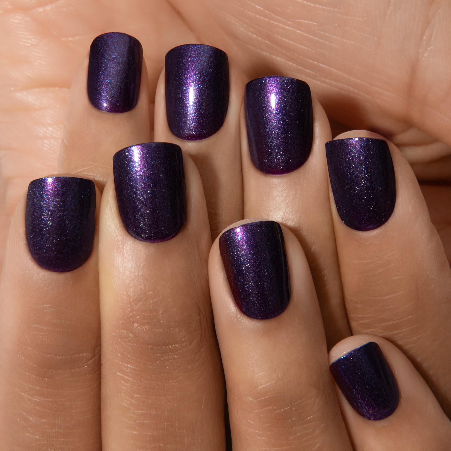 Spooky Violet - Squoval Weekender Press on Manicure