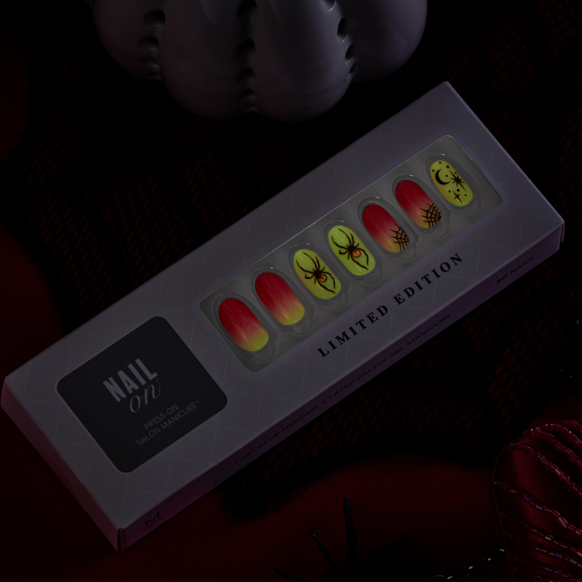 Web of Deceit - Short Oval Nail On Press On Manicure