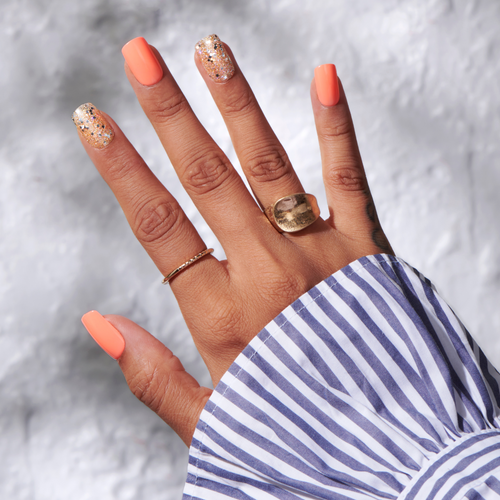 Whimsical - Medium Squoval Nail On Press On Manicure