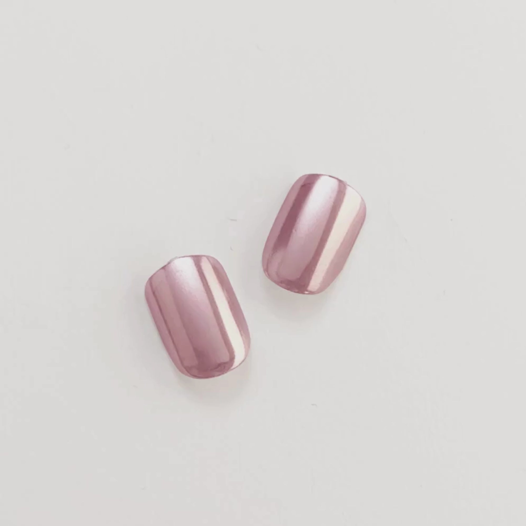 Ambivalent - Short Squoval Mirror Shine Prism Nail On Press On Manicure