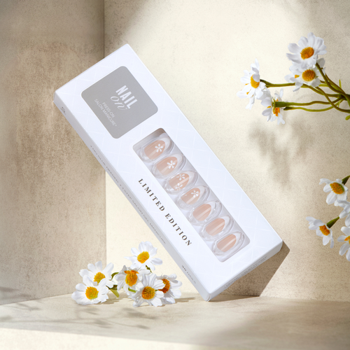 Bare Intentions - Medium Almond Nail On Press On Manicure