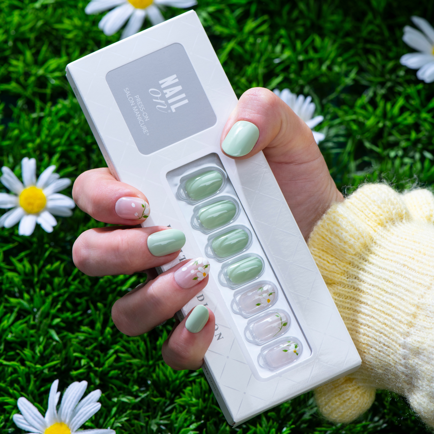 Pastel Muse - Short Oval Nail On Press On Manicure