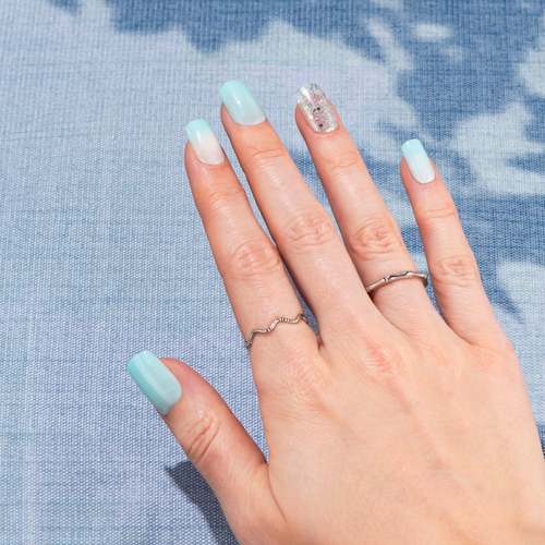 In The Morning - Medium Squoval Nail On Press On Manicure