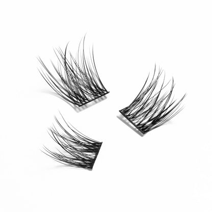 Black C Curl Lash Up Clusters 10mm