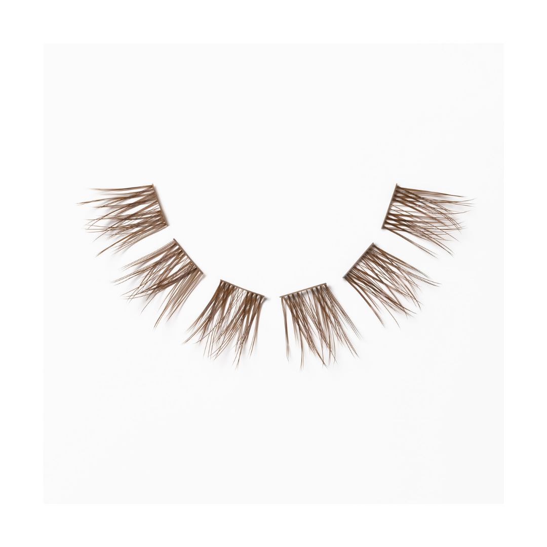 Brown C Curl Lash Up Clusters 12mm