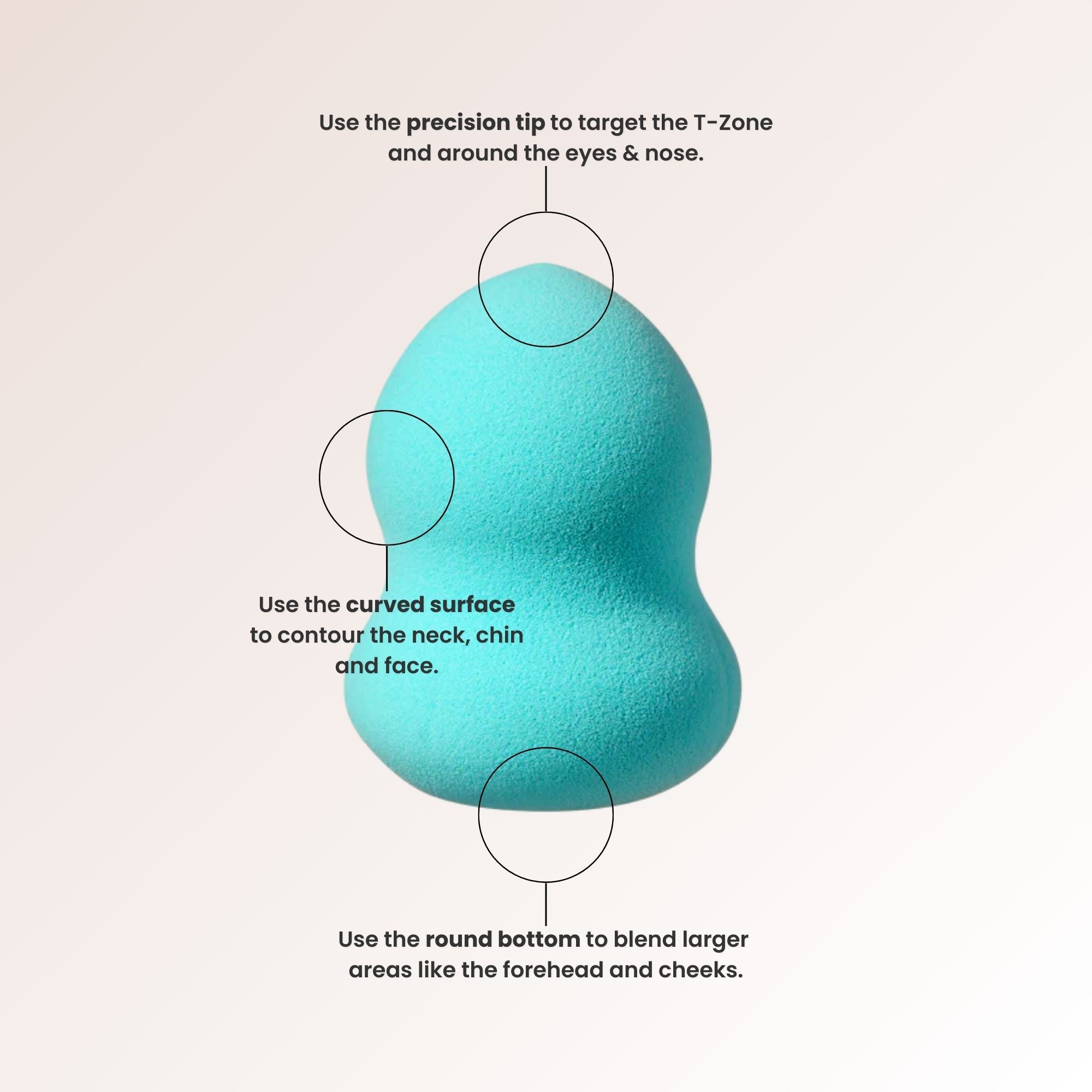 JOAH Make-up Blending Sponge Curvy