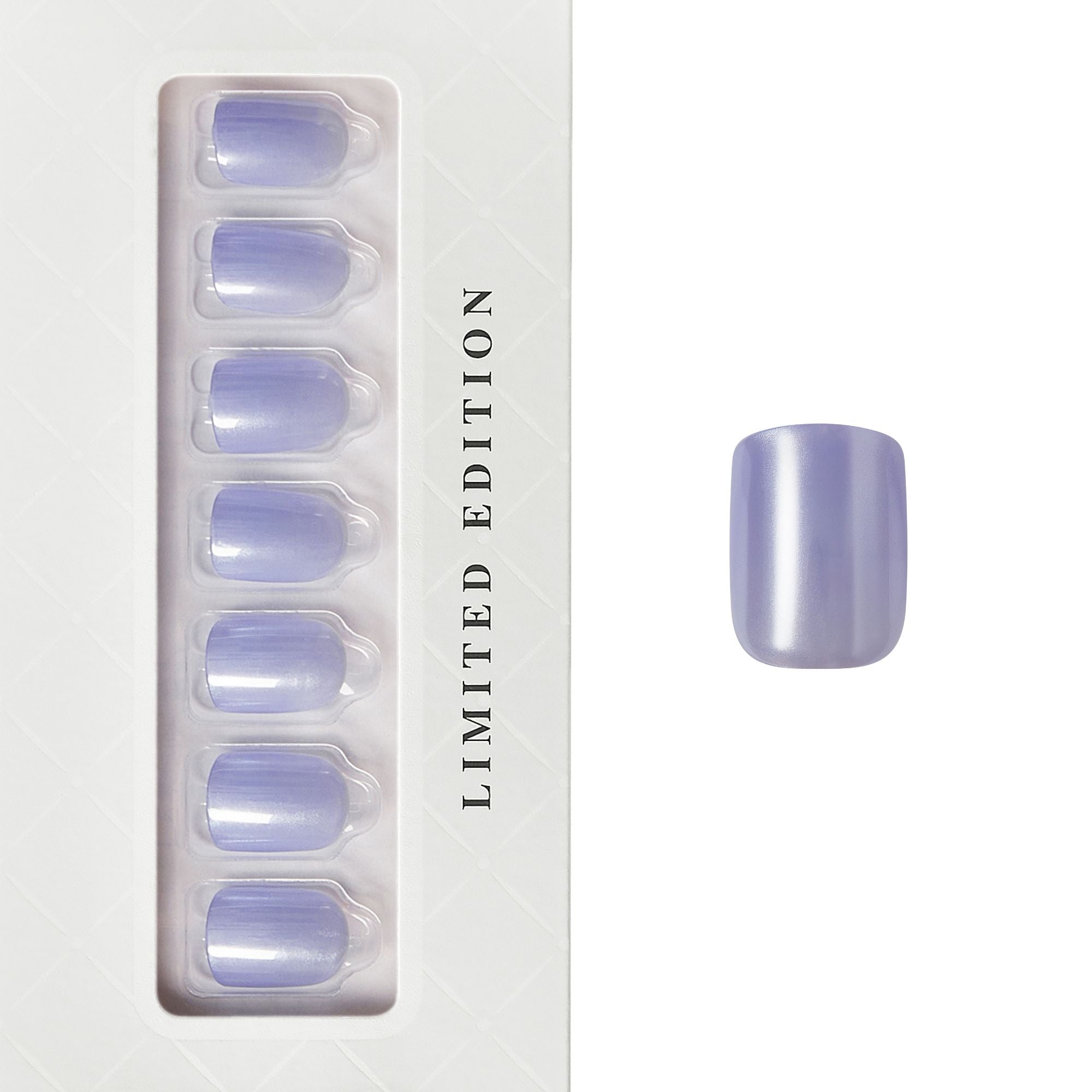 Lavender Mist - Short Squoval Press On Manicure