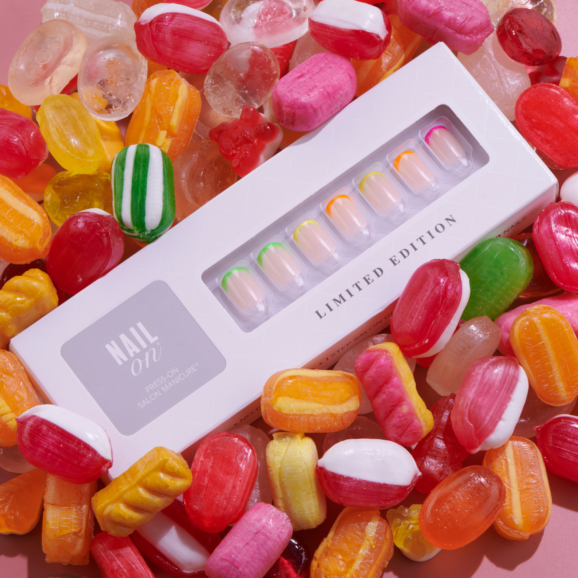 (New &amp; Improved) Candy Coated - Squoval Press On Manicure