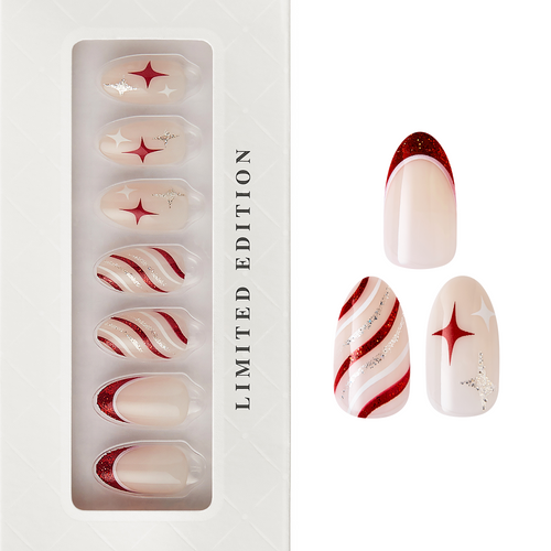 Candy Twinkle - Almond Nail On Press On Manicure