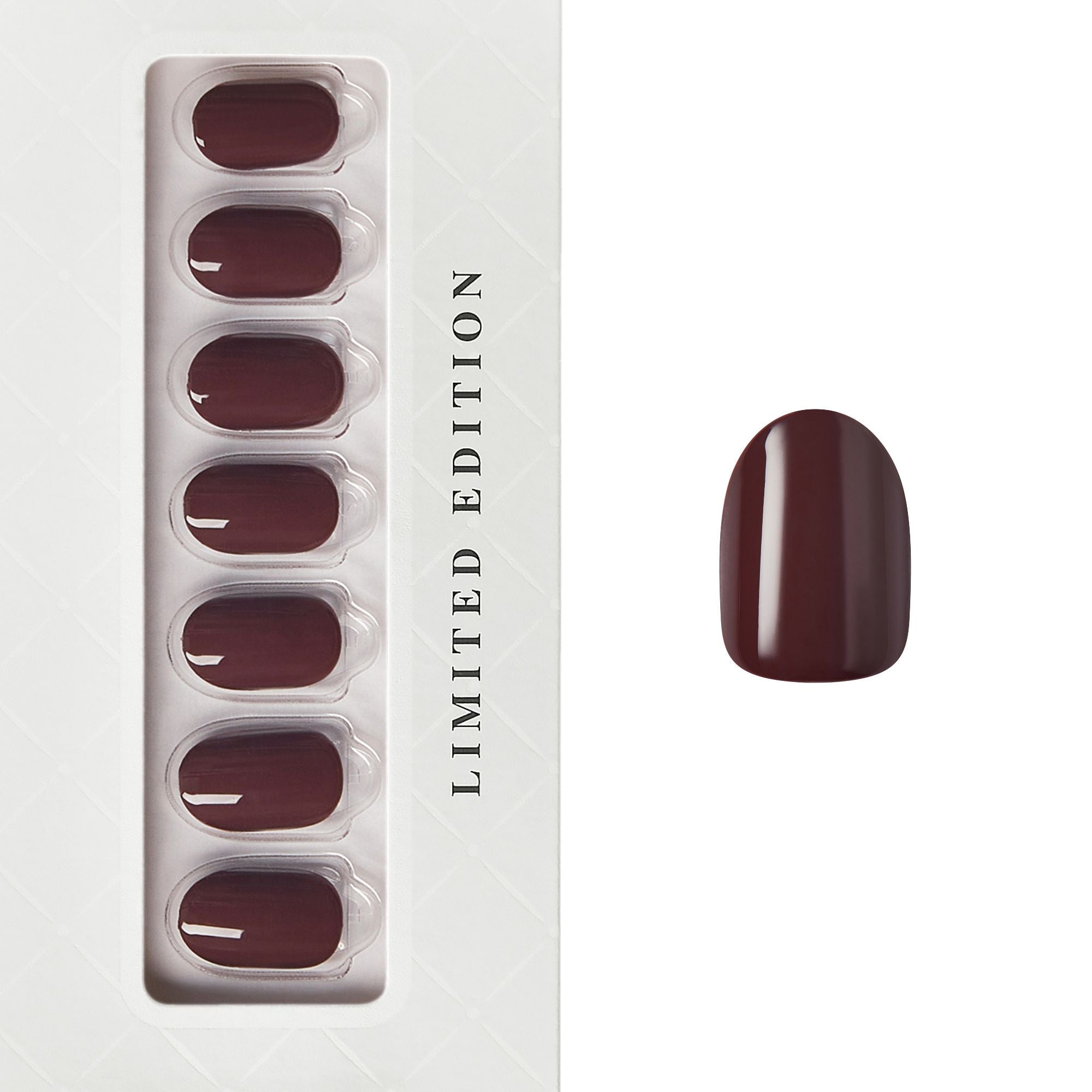 Chocolate Temptation - Short Oval Nail On Press On Manicure