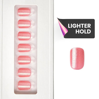 Dazzling Coral - Squoval Weekender Press On Manicure