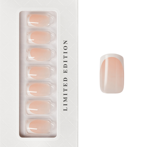 French Kiss - Medium Squoval Nail On Press On Manicure