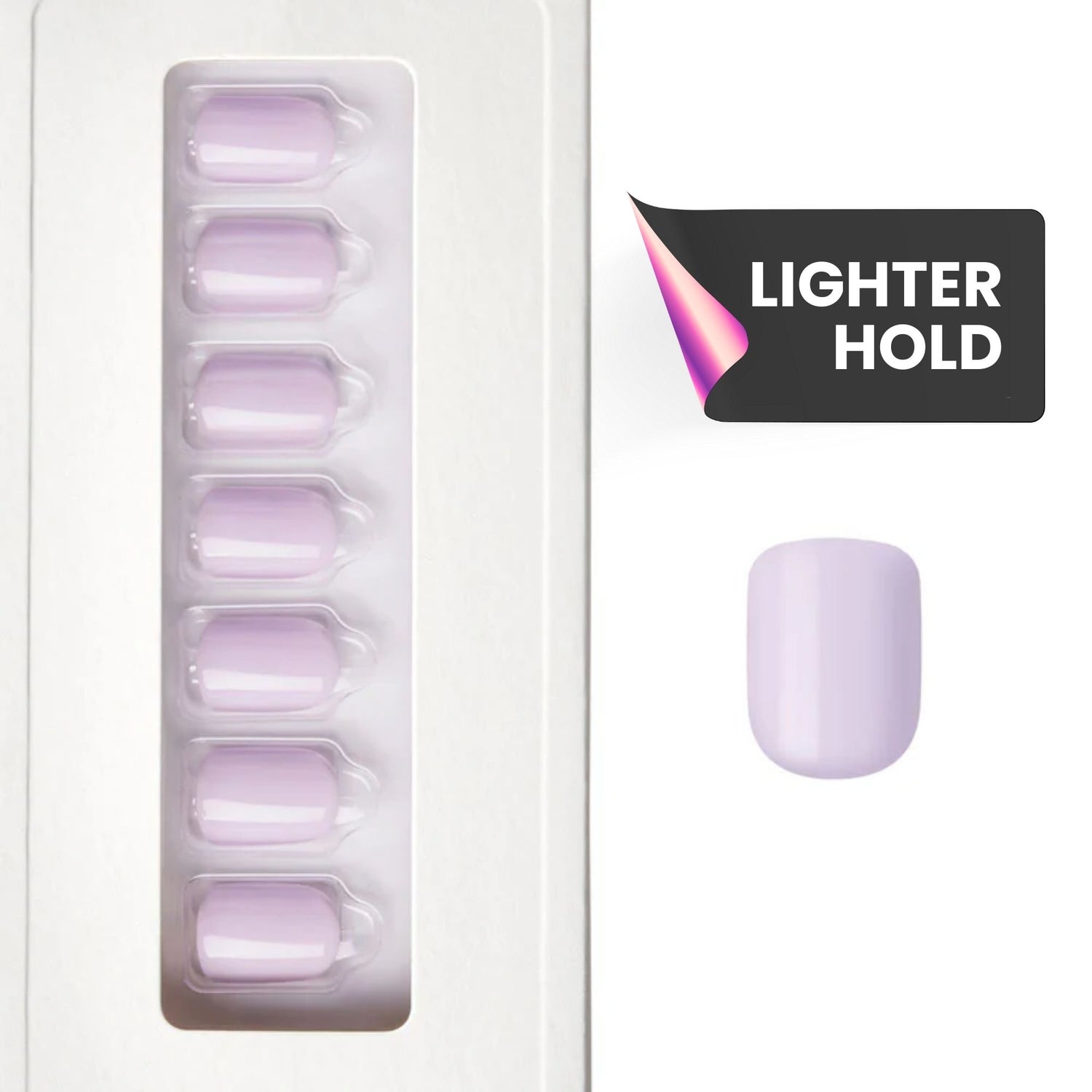 Fresh Lavender - Squoval Weekender Press On Manicure