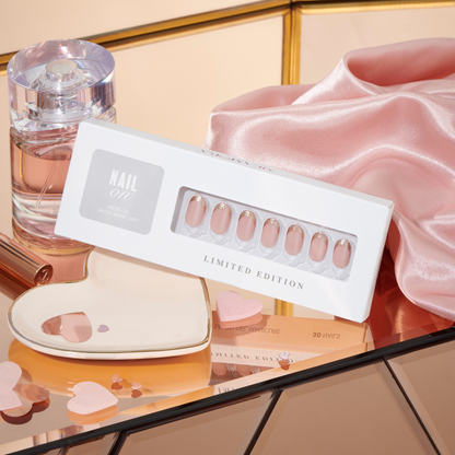 Gilt Trip - Short Oval Nail On Press On Manicure