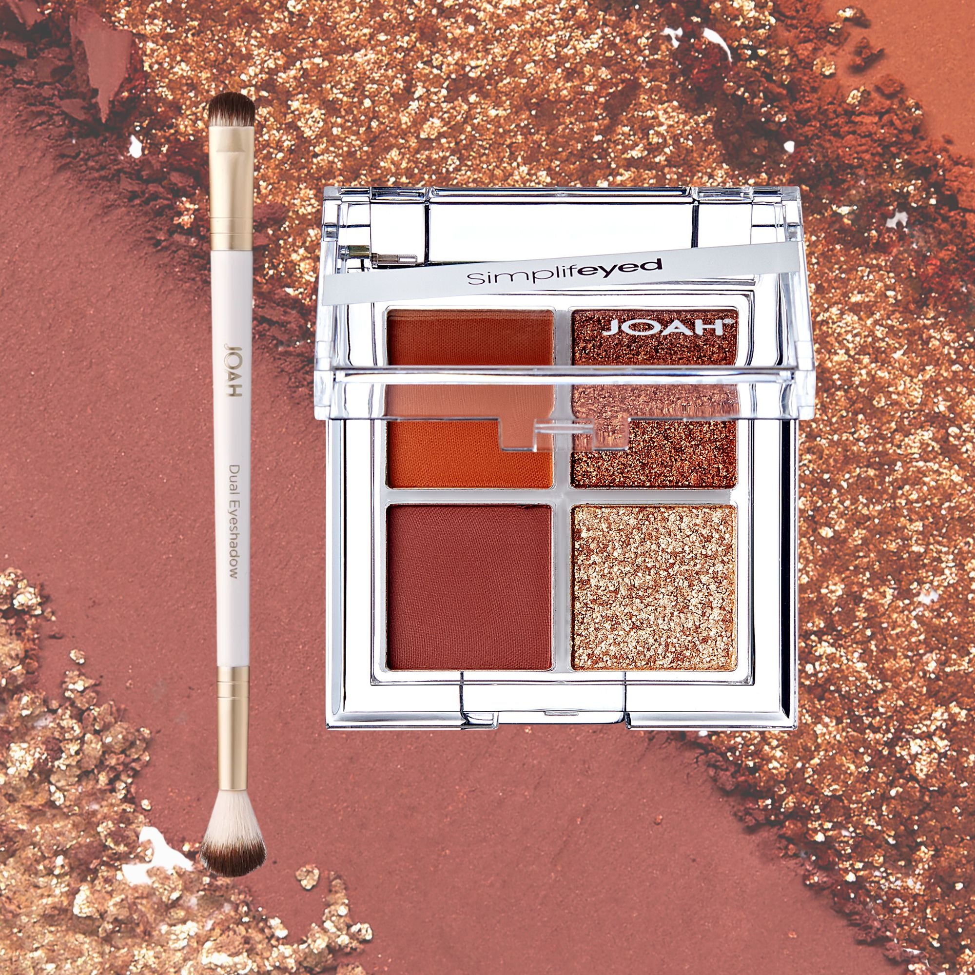 JOAH Simplifeyed Gold Getter Eyeshadow &amp; Brush Duo