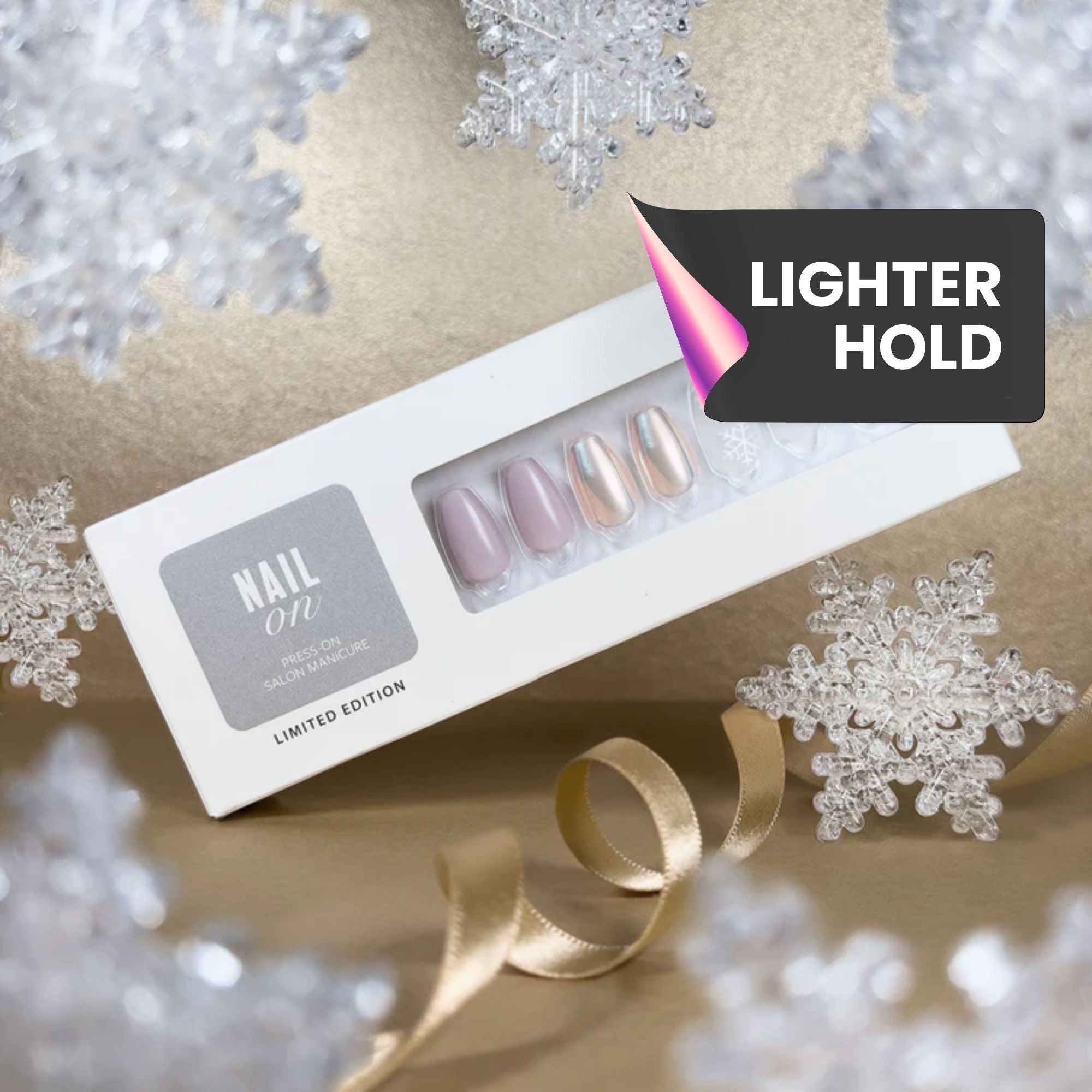 Iced Out - Coffin Weekender Press On Manicure