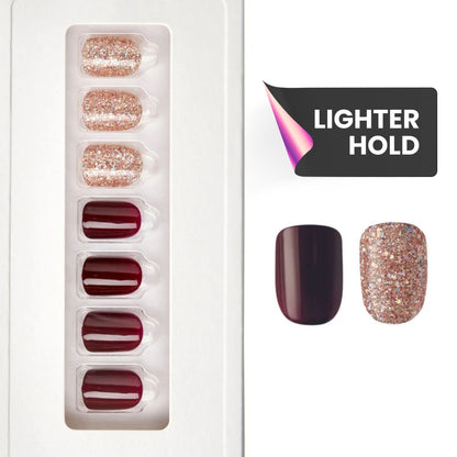 Jazz Club - Squoval Weekender Press On Manicure