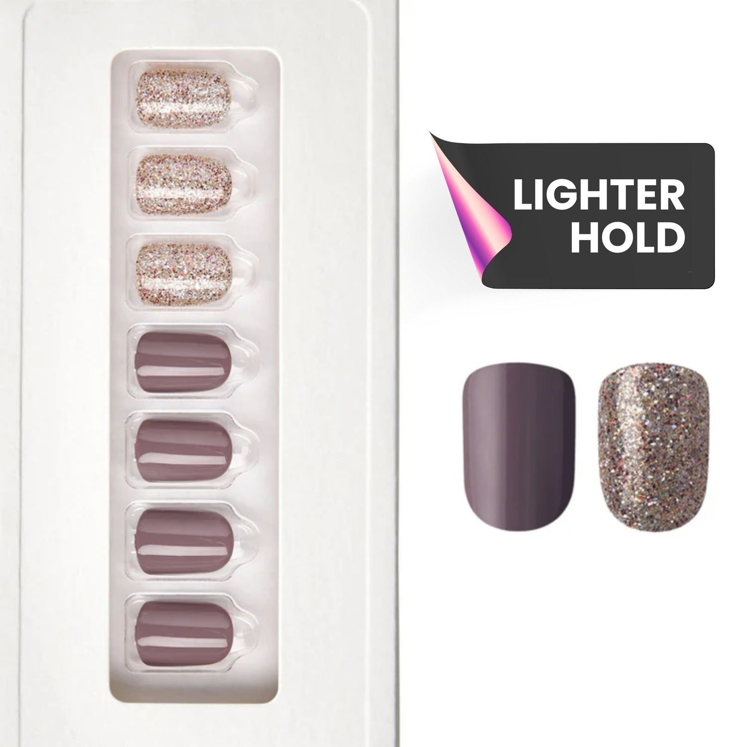 Lifetime - Squoval Weekender Press On Manicure