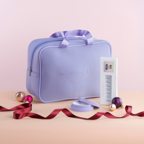 Lilac Bag with Kkeun Cream and Nail On Hypnotic. Free when you spend £55 or more online. Exclusions apply.