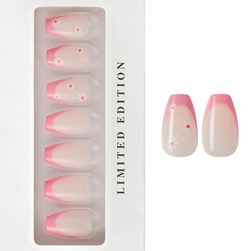 Marguerite - Coffin Press on Manicure