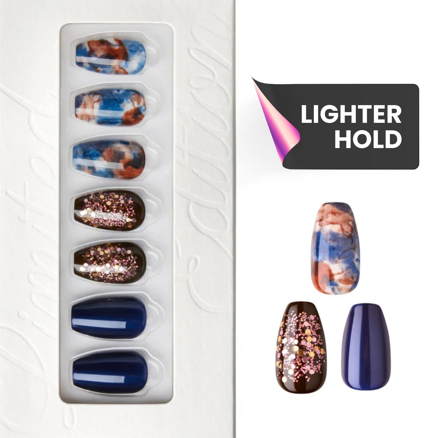 Mixed Emotions - Coffin Weekender Press on Manicure