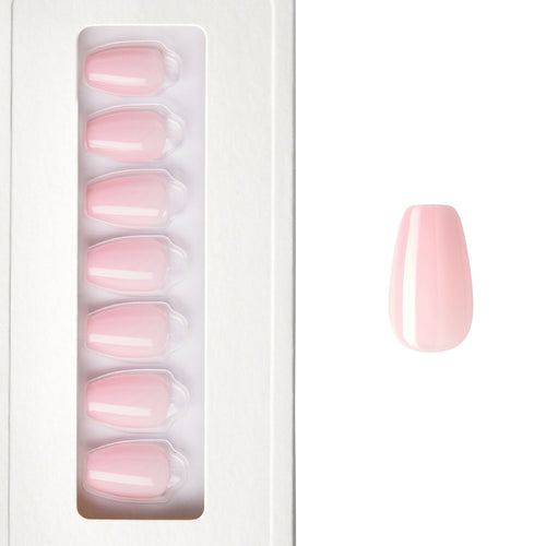 Cashmere Pink - Coffin Weekender Press On Manicure