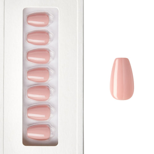 Blush Pink - Coffin Weekender Press On Manicure